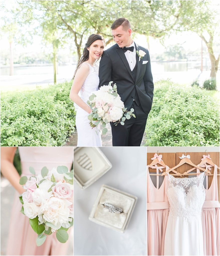A blush Wedding at St Petersburg Womans Club in St Petersburg, FL by Katie Hauburger Photography, Tampa Wedding Photographer