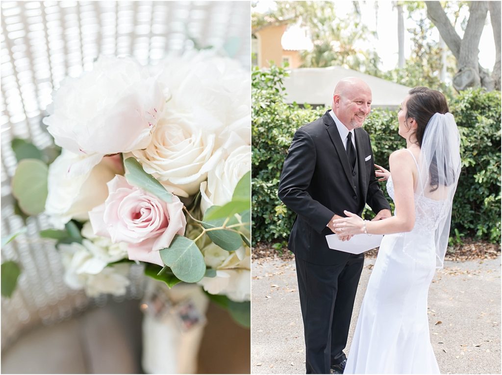 A blush Wedding at St Petersburg Womans Club in St Petersburg, FL by Katie Hauburger Photography, Tampa Wedding Photographer