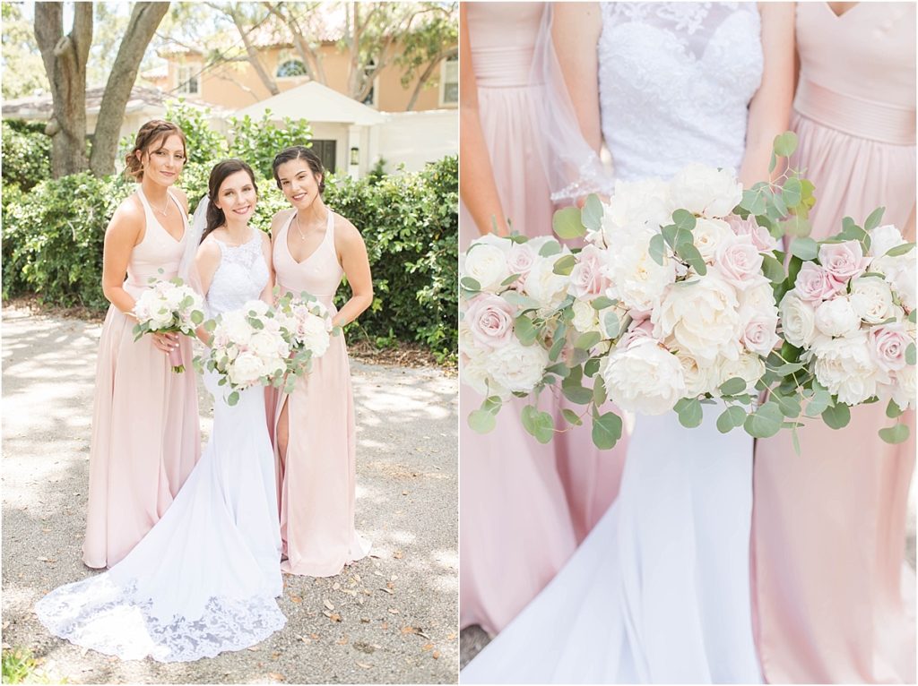 A blush Wedding at St Petersburg Womans Club in St Petersburg, FL by Katie Hauburger Photography, Tampa Wedding Photographer
