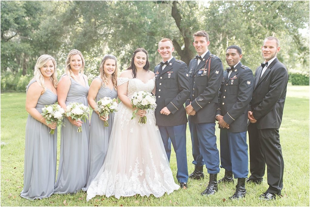 Gray, Blush and Ivory Wedding at Cross Creek Ranch in Dover, FL by Katie Hauburger Photography, Tampa Wedding Photographer