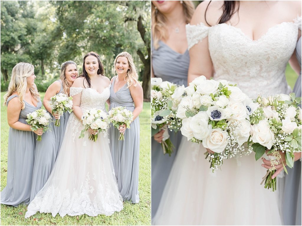 Gray, Blush and Ivory Wedding at Cross Creek Ranch in Dover, FL by Katie Hauburger Photography, Tampa Wedding Photographer