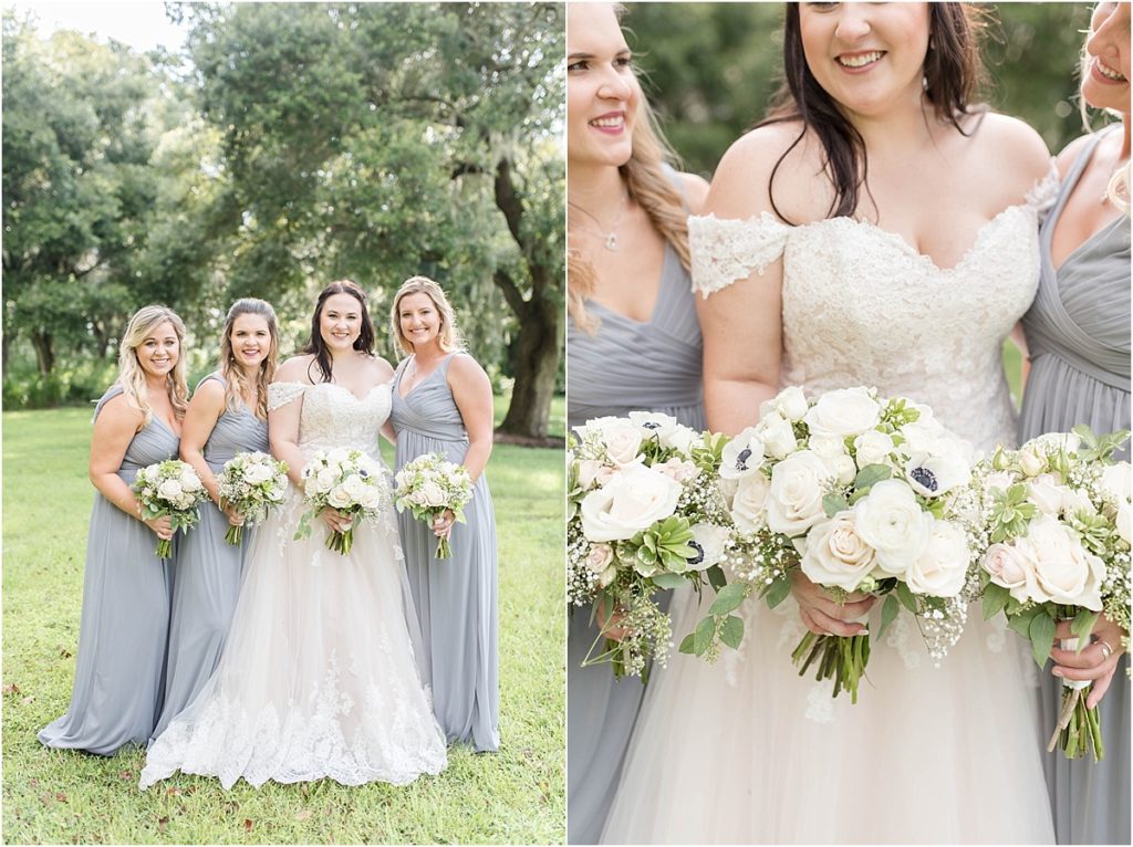 Gray, Blush and Ivory Wedding at Cross Creek Ranch in Dover, FL by Katie Hauburger Photography, Tampa Wedding Photographer