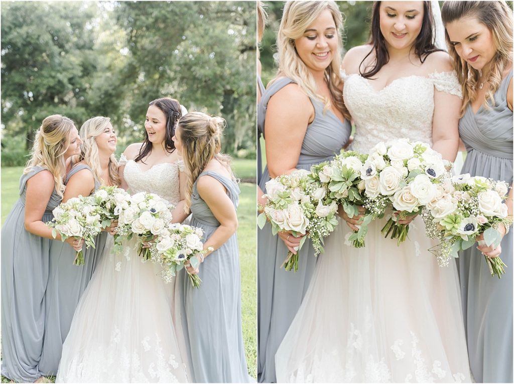 Gray, Blush and Ivory Wedding at Cross Creek Ranch in Dover, FL by Katie Hauburger Photography, Tampa Wedding Photographer