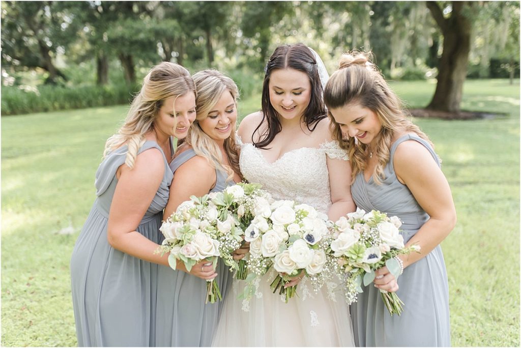 Gray, Blush and Ivory Wedding at Cross Creek Ranch in Dover, FL by Katie Hauburger Photography, Tampa Wedding Photographer