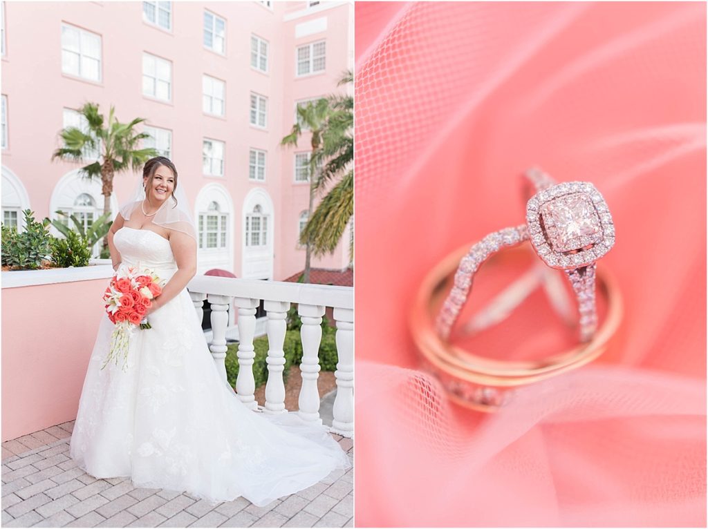 Elegant Coral Wedding at The Don Cesar in St Petersburg, FL by Katie Hauburger Photography, Tampa Wedding Photographer