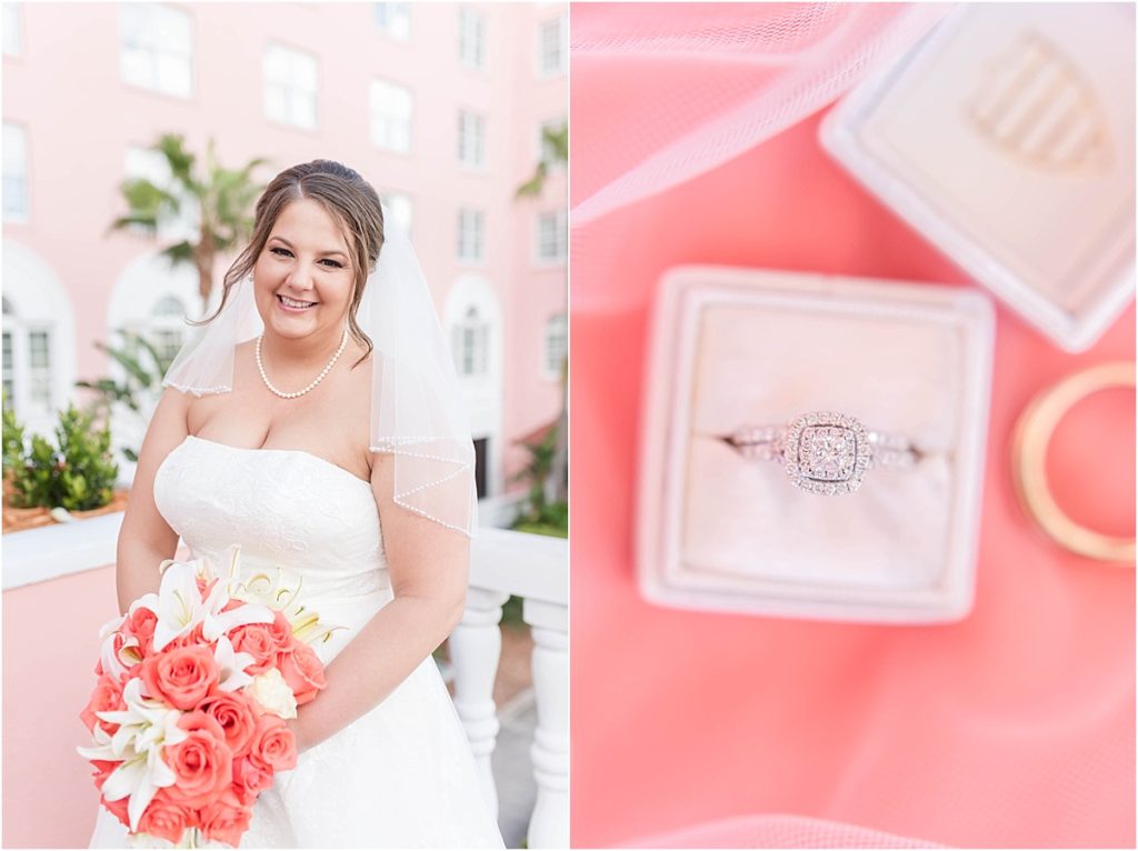 Elegant Coral Wedding at The Don Cesar in St Petersburg, FL by Katie Hauburger Photography, Tampa Wedding Photographer