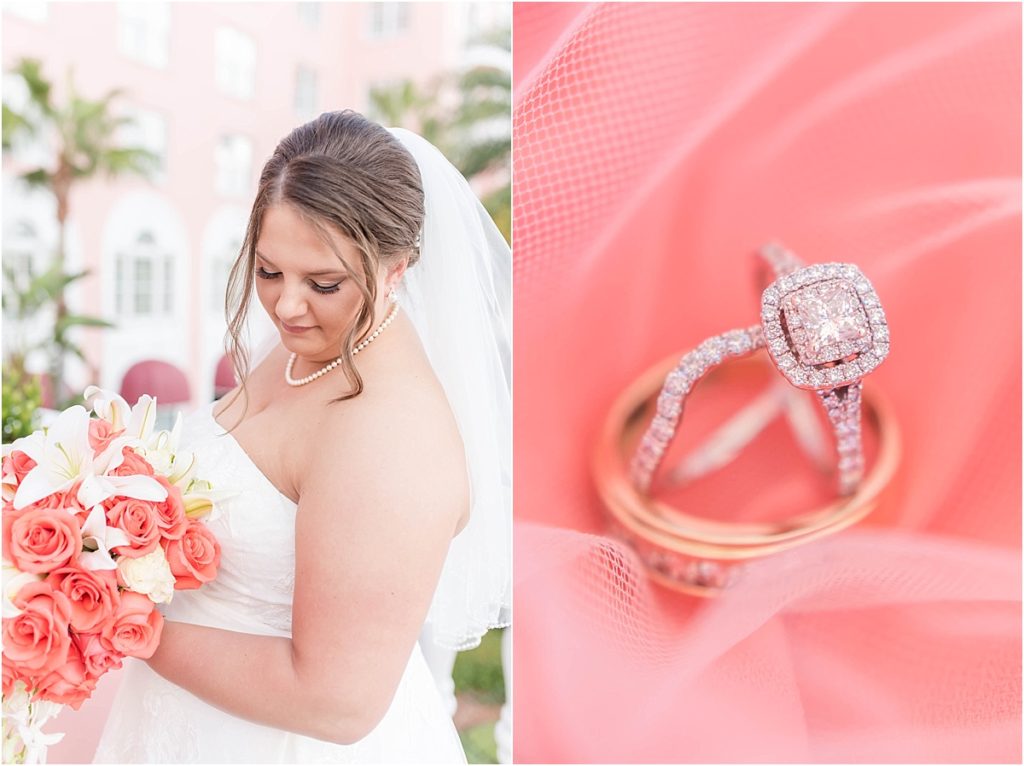 Elegant Coral Wedding at The Don Cesar in St Petersburg, FL by Katie Hauburger Photography, Tampa Wedding Photographer