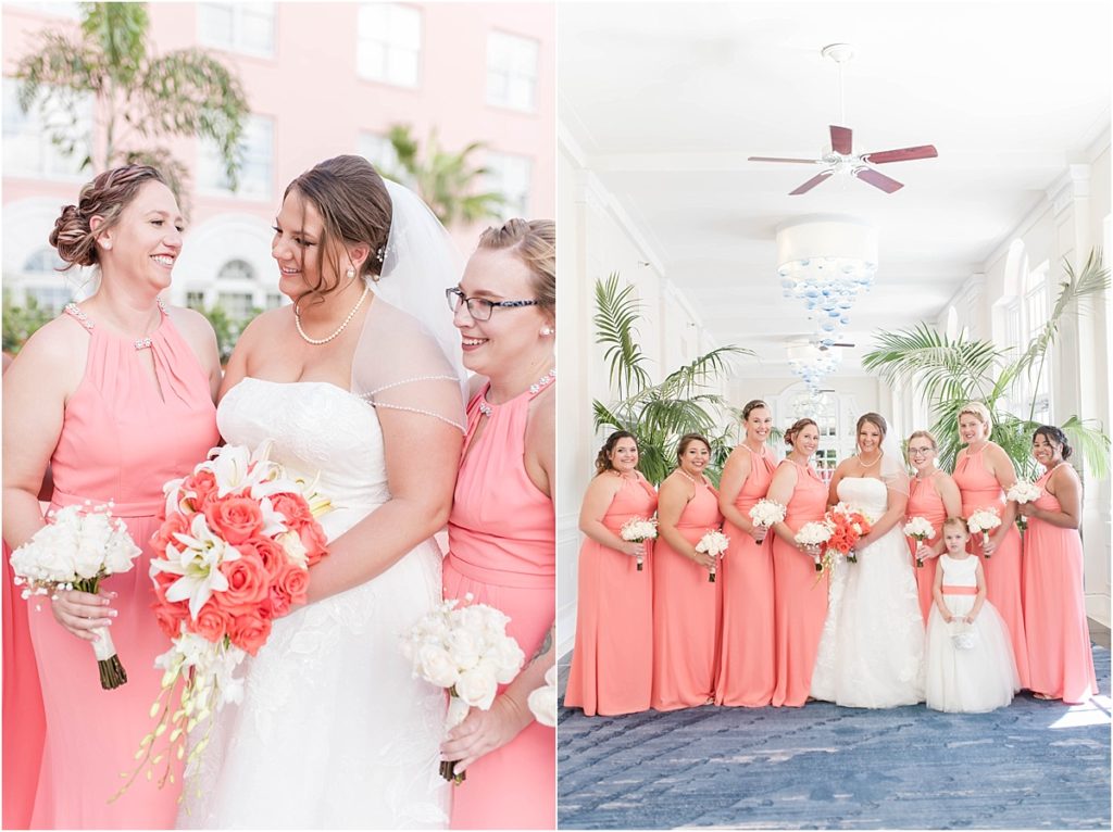 Elegant Coral Wedding at The Don Cesar in St Petersburg, FL by Katie Hauburger Photography, Tampa Wedding Photographer