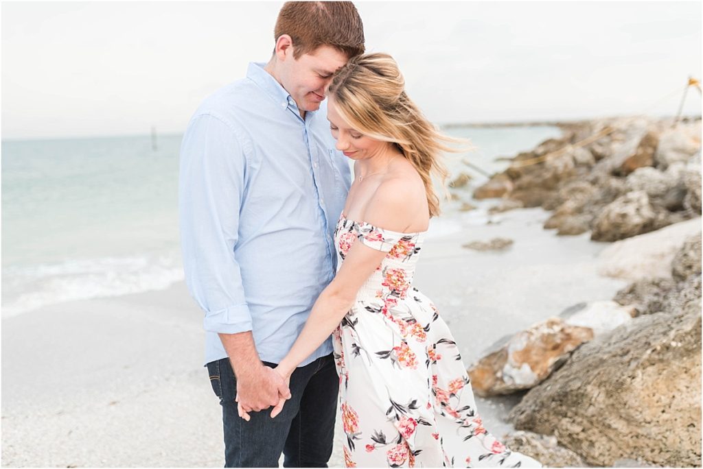 A Summer Engagement Session at Sand Key Park in Clearwater, FL by Katie Hauburger, Tampa Wedding Photographer, Florida Wedding Photographer