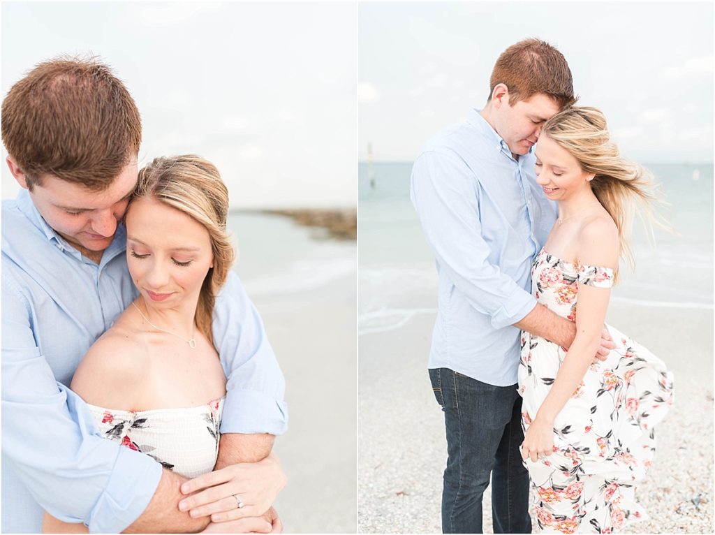 A Summer Engagement Session at Sand Key Park in Clearwater, FL by Katie Hauburger, Tampa Wedding Photographer, Florida Wedding Photographer