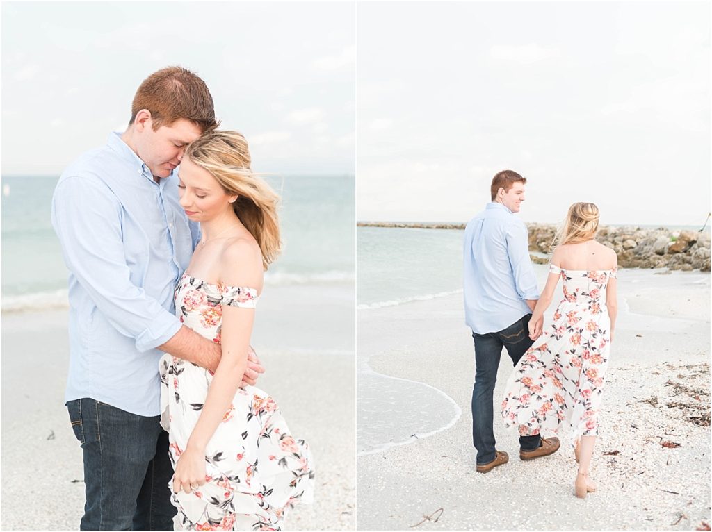 A Summer Engagement Session at Sand Key Park in Clearwater, FL by Katie Hauburger, Tampa Wedding Photographer, Florida Wedding Photographer