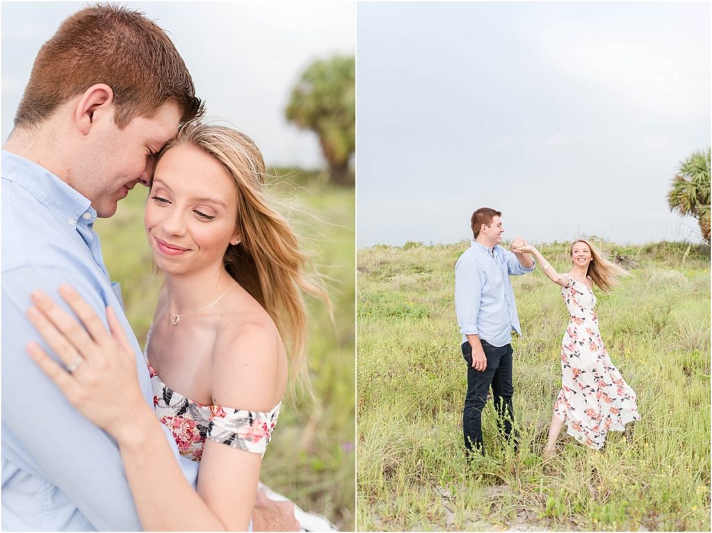 A Summer Engagement Session at Sand Key Park in Clearwater, FL by Katie Hauburger, Tampa Wedding Photographer, Florida Wedding Photographer