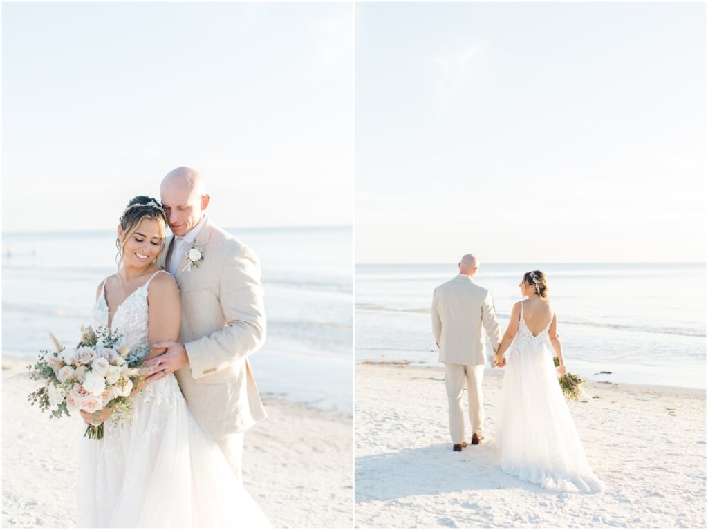 Anna Maria Island Wedding. Anna Maria Island Wedding Photography. The Sand Bar Wedding Photography. Sarasota Wedding Photographer. Blush and Tan Beach Wedding. 