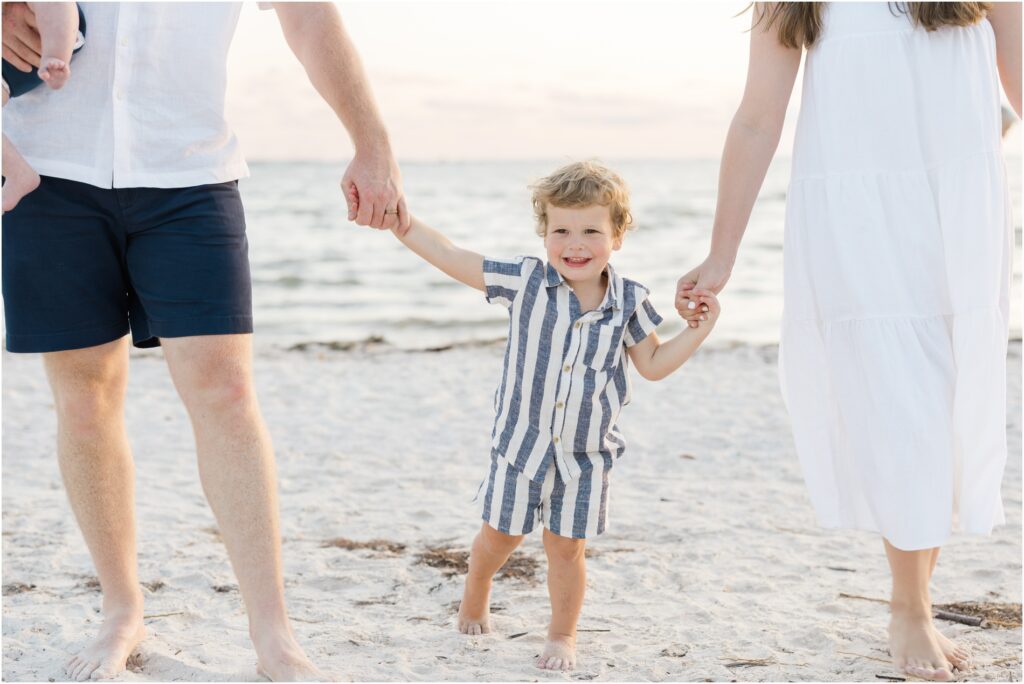 Cypress Point Park Family Photography. Tampa Family Photography. Sunset on the beach photos. Katie Hauburger Photography.