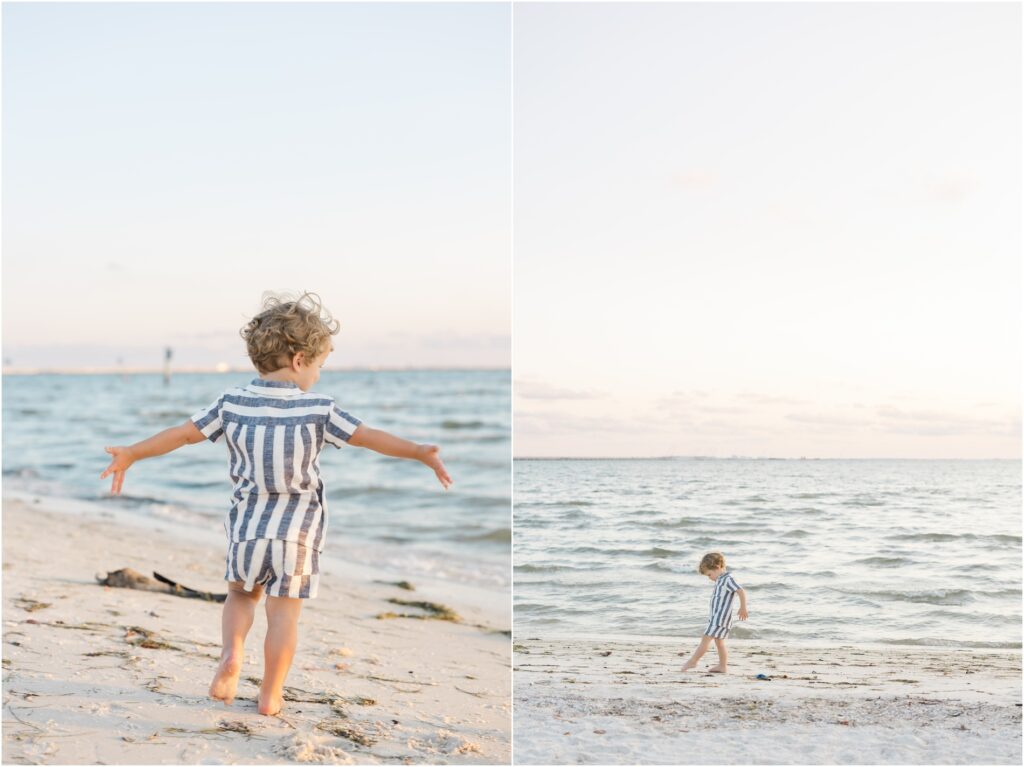 Cypress Point Park Family Photography. Tampa Family Photography. Sunset on the beach photos. Katie Hauburger Photography.