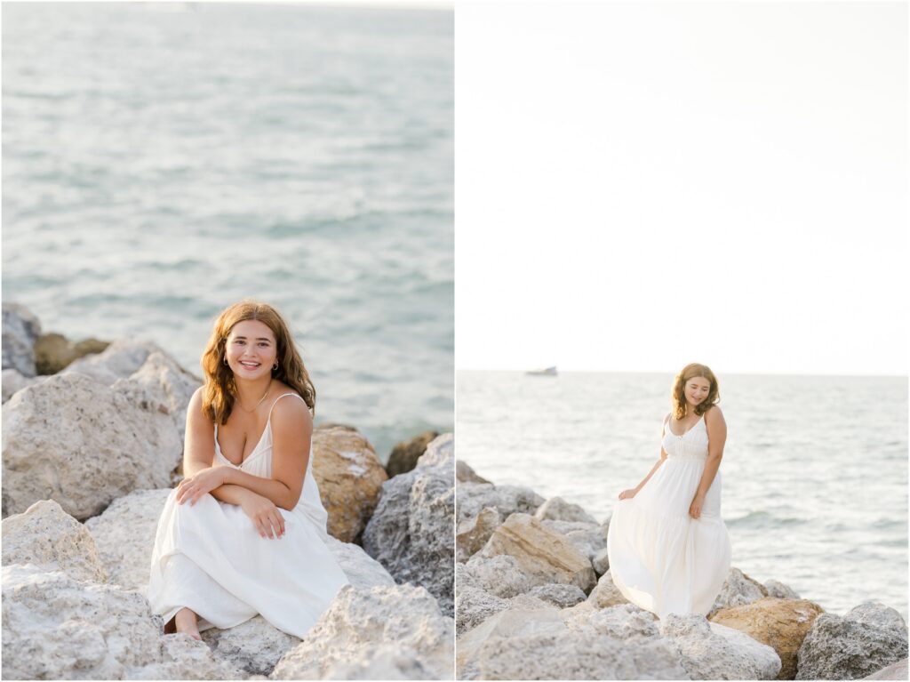 Clearwater Beach Senior Photos. Senior Photos on the beach. Tampa Senior Photographer.