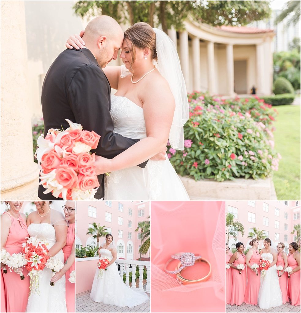 Elegant Coral Wedding at The Don Cesar in St Petersburg, FL by Katie Hauburger Photography, Tampa Wedding Photographer