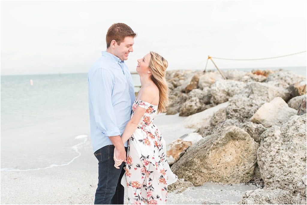 A Summer Engagement Session at Sand Key Park in Clearwater, FL by Katie Hauburger, Tampa Wedding Photographer, Florida Wedding Photographer