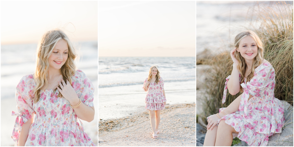 St. Pete Beach high school senior photos. tampa senior portrait photography. Sunset beach photography.