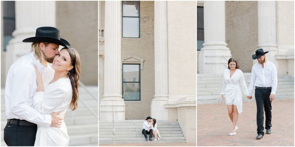 Deland Engagement Photos. Orlando Wedding Photographer. Classy Engagement Photos. Historic Small town Photos. Classy Downtown Engagement Photos. Chic Engagement Photos.